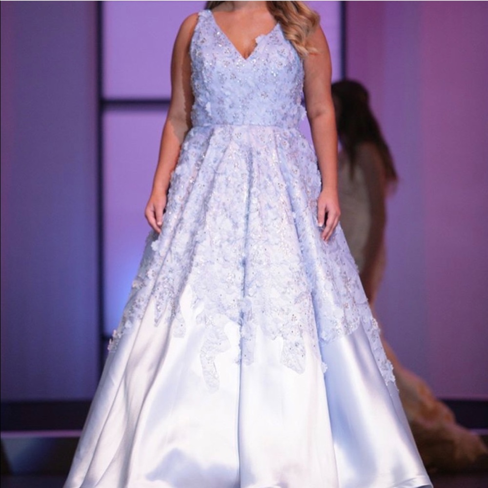 Light blue ball gown